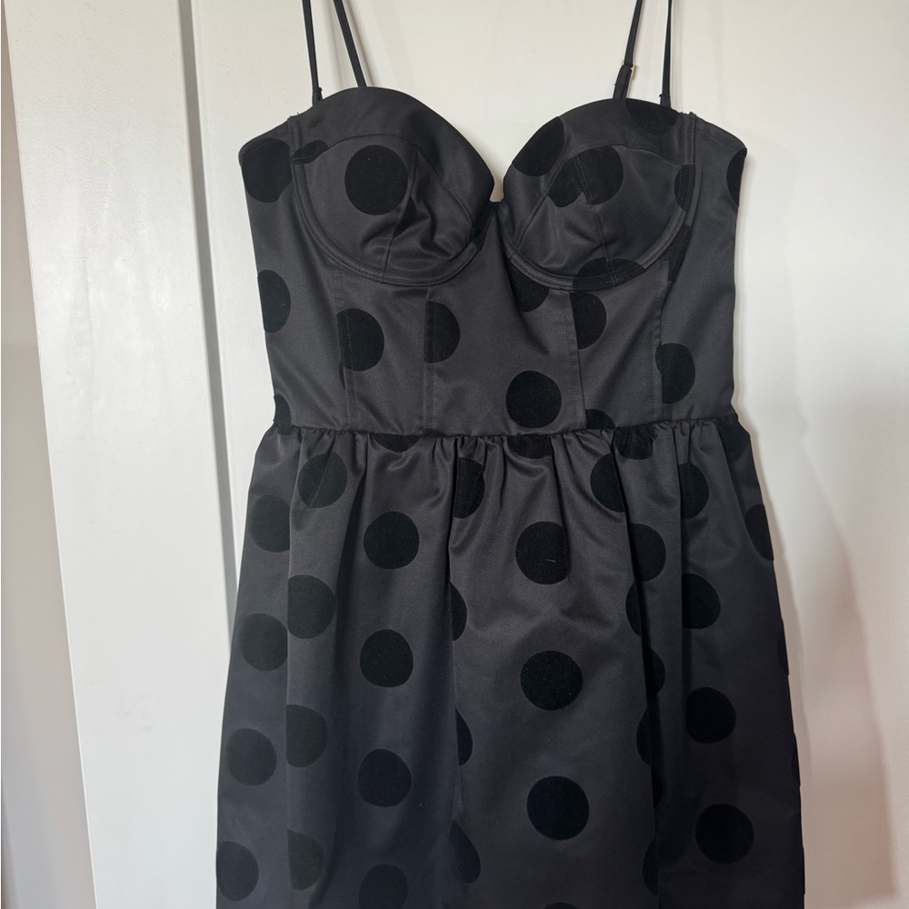 PINK Victoria's Secret Black Polka Dot Mini Dress